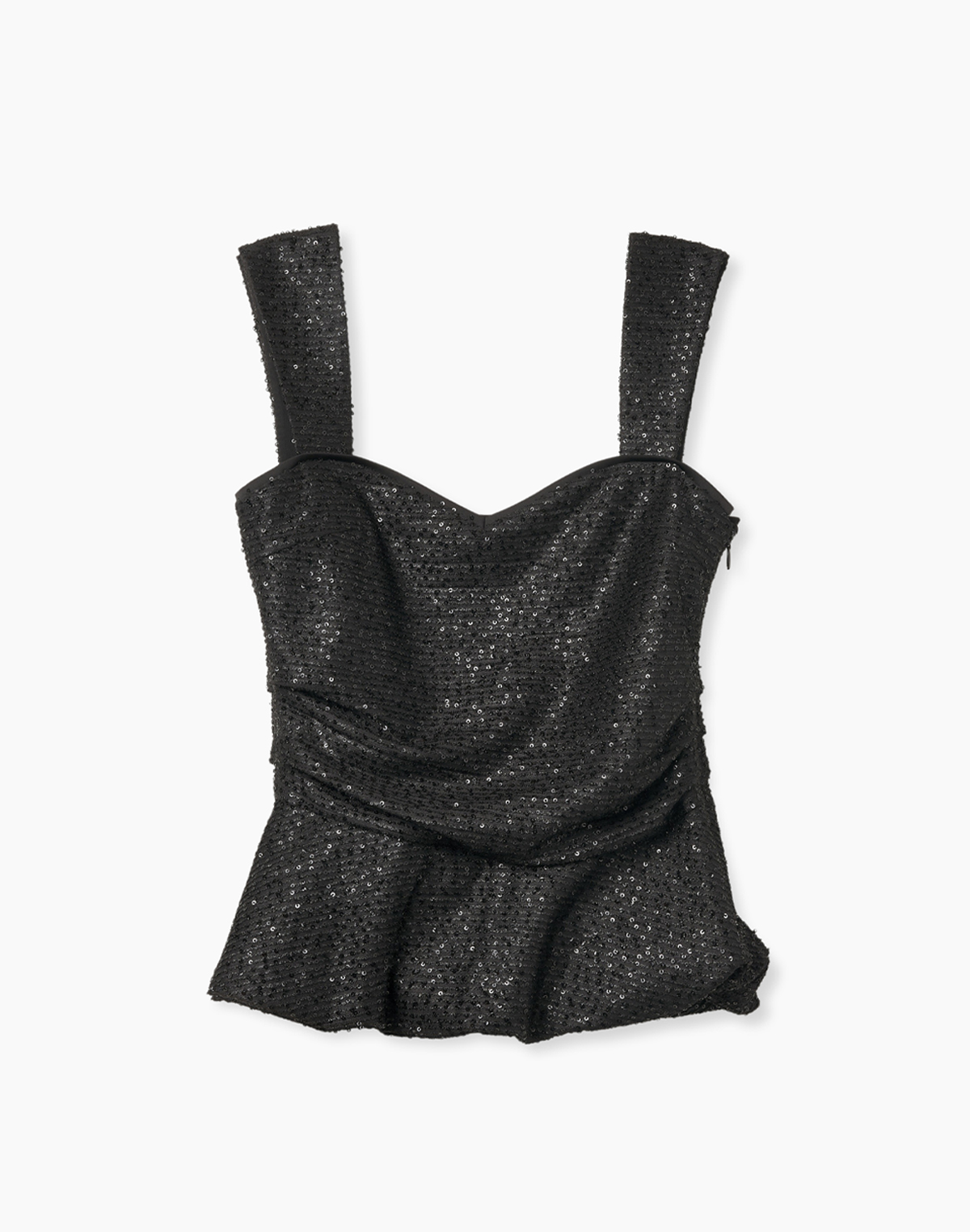 SPANGLE BUSTIER TOP (BLACK)